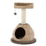 28 Inches Hand-Made Cat Tree Tower with Jump Platform
