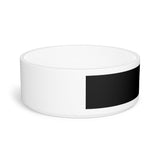 Black Ceramic Pet Bowl with Cat Accepted Emblem — Durable Food & Water Dish for Dogs & Cats