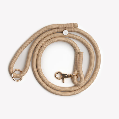 'Tan' - Braided Rope Leash