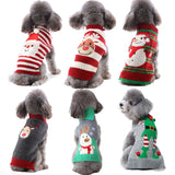 Pet dog clothes christmas pompom christmas small