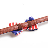 3-Piece Dog Collar + Leash Set – Patriotic Stars & Stripes Design USA