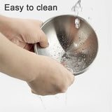 Easy To Clean Stainless Steel Cat Bowl Dog Food And Water Bowls With Stand Metal Cats Dogs Double Single Pet Feeding Feeder Bowl