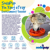 Sun and Moon eTray - Shallow Slow Feeder Dog Bowl for Enrichment | USA Made