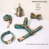 Autumn Blue Plaid Set