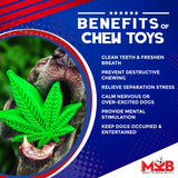 Colorado Maple Leaf Nylon Dog Chew Toy for Aggressive Chewers | USA Made