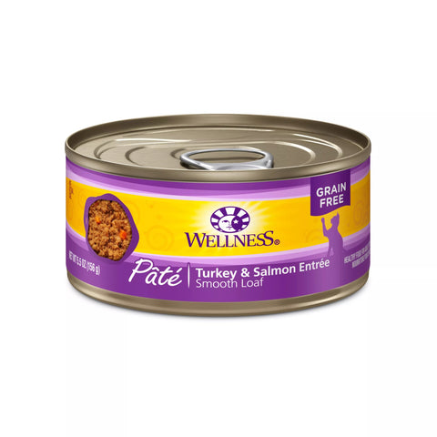 Wellness Complete Health Adult Turkey and Salmon Pate Wet Cat Food (3oz)