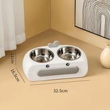 Leak-proof Food Grade Plastic Bowl Mouth Wet-proof Neck Protection Drinking Water Feeding Integrated Cat Bowl