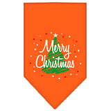 Christmas Dog Bandana, "Scribble Merry Christmas"