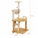 41.3" Modern Cat Tower for Indoor Cats