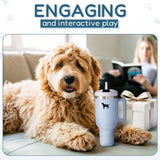 PUPROAR Pup Cup Dog Toy | Cute Squeaky Plush Tumbler Dog Toy