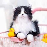 3lbs Tuxedo Handcrafted Weighted Plush – Realistic Companion Cat for Adults