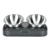 Easy To Clean Stainless Steel Cat Bowl Dog Food And Water Bowls With Stand Metal Cats Dogs Double Single Pet Feeding Feeder Bowl