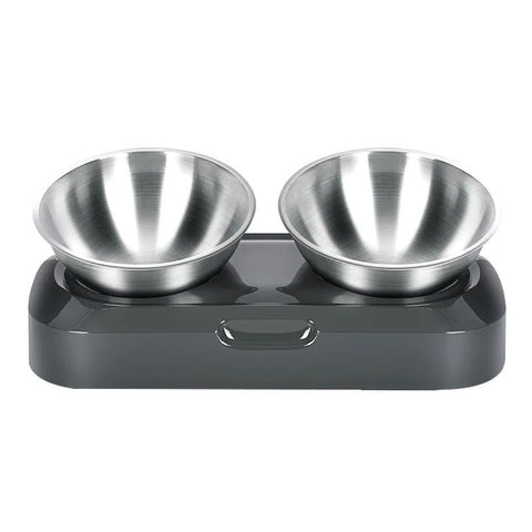 Easy To Clean Stainless Steel Cat Bowl Dog Food And Water Bowls With Stand Metal Cats Dogs Double Single Pet Feeding Feeder Bowl