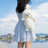 Poodle Dog Backpack – Plush Puppy Bag for Daily Use