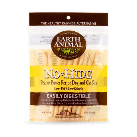 Earth Animal No Hide Peanut Butter Pet Stix (10pk) (1.6oz)