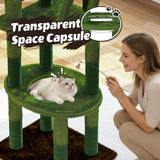 72in Cactus Cat Tree Tall Cat Tower for Indoor Cats