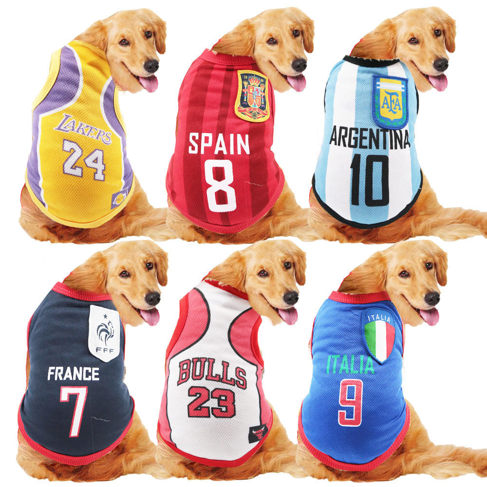 Pet Small Medium and Large Dogs Fadou Cat Teddy Golden Hair Samo Dog Clothes Vest