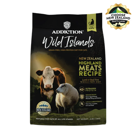 Wild Islands Highland Meats Grass-Fed Beef & Lamb Recipe Dry Cat Food