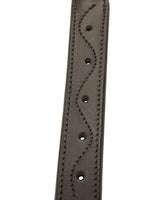 CuteNfuzzy Round Rolled Fancy Leather Dog Collar with Stainless Steel Rolled Buckle for Comfort