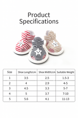 Striped Dog Sandals Anti-Slip Soft Puppy Shoes Adjustable Velcro Breathable Pet Footwear for Small Dogs