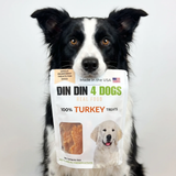 Turkey Dog Treats, 5 Ounce Bag, Single Ingredient, High Protein