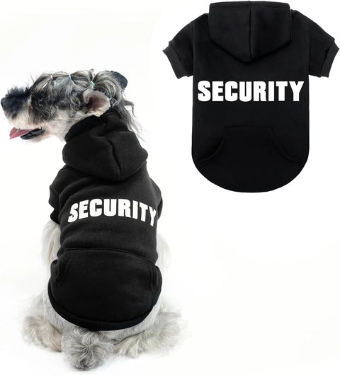 Dog Security Hoodie – Fleece Sweatshirt with Leash Hole