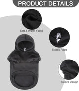 Dog Security Hoodie – Fleece Sweatshirt with Leash Hole