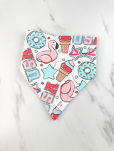 Patriotic Pool Party Dog Bandana