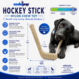 Hockey Stick Nylon Dog Chew Toy - Ultra-Durable for Aggressive Chewers USA
