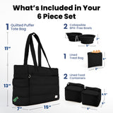 Puffer Dog Travel Bag for Dog Moms