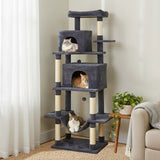 Large Cat Tree for Indoor Cats 70" Tall Cat Tower