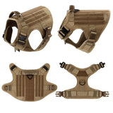 Military Large Dog Harness Pet German Shepherd Malinois Training Vest Tactical Medium Dog Harnesses Hunting For Dogs Accessories