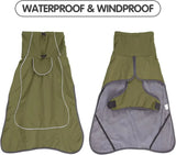 Winter Clothes for Dogs Windproof Vest Adjustable Clothes with Harness Cold Weather Waterproof Outfit for Small Medium Large Dog