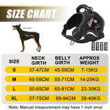 Explosion-Proof Tactical Dog Harness - Training and Outdoor Activity Vest for Doberman Pinschers and Small/Medium/Large Breeds