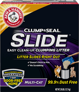Arm & Hammer SLIDE Easy Clean-Up Clumping Litter, Multi-Cat (14lb)