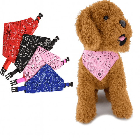 Adjustable Pet Bandana Scarf | Washable Cotton Triangle Collar for Dogs and Cats