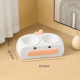 Leak-proof Food Grade Plastic Bowl Mouth Wet-proof Neck Protection Drinking Water Feeding Integrated Cat Bowl
