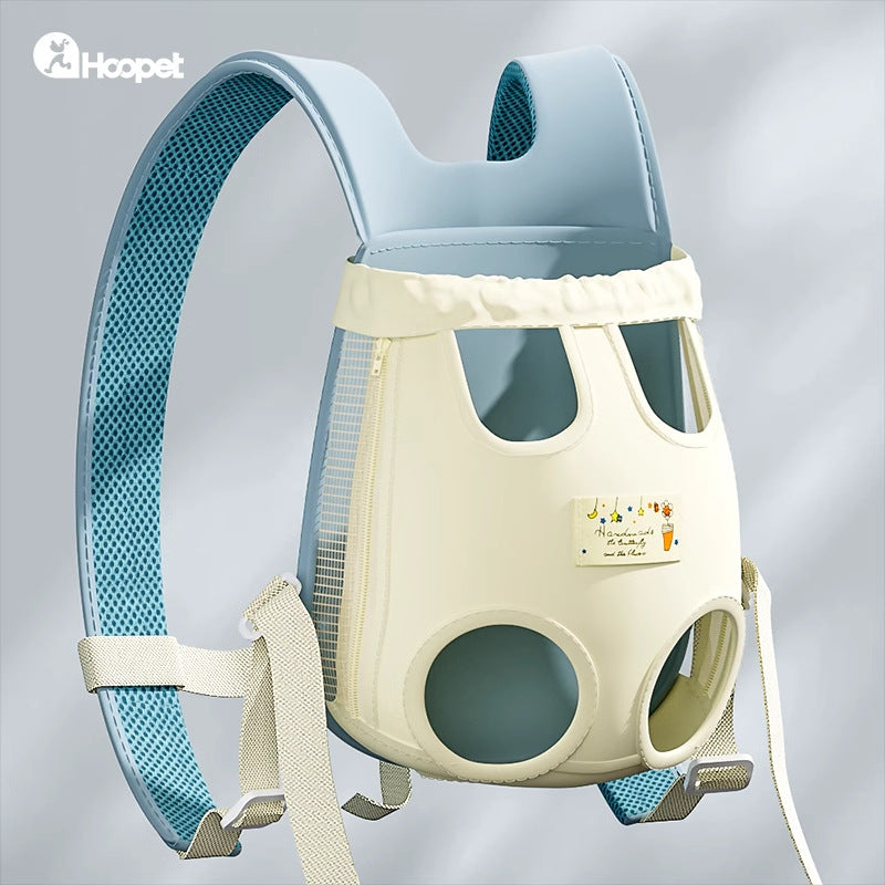 Breathable Dog Carrier Backpack Adjustable Chest Harness For Small Pets Portable Outdoor Cat Dog Travel Pack