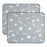 2Pcs Washable Pet Pee Pads For Puppy Kittens Dogs Cats Reusable Potty Mats Machine Washable Pet Training Pads Non-Slip Waterproof Absorbent Dog Crate