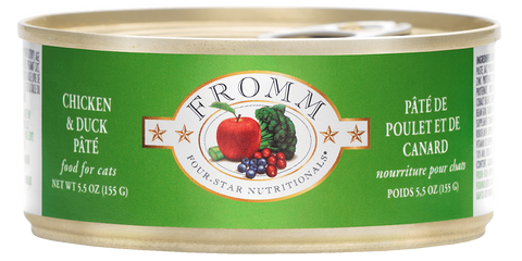 Fromm 4 Star Chicken and Duck Cat Pate (5.5oz)