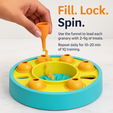 Dog Puzzle Food Feeder Slow Feeding Bowl Interactive Toy Dog Treat Dispensing Toy for IQ Training Mental Enrichment For Small Medium Large Dog Cat