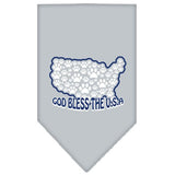 Pet and Dog Bandana Screen Printed, "God Bless The USA"
