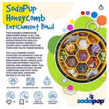 Honeycomb eBowl Deep Slow Feeder Dog Bowl for Enrichment | USA Made