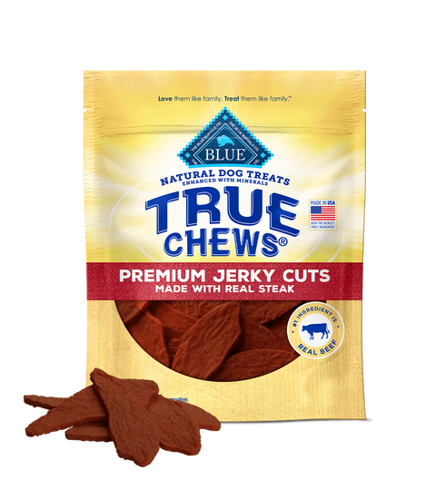 Blue Buffalo True Chews Jerky Cuts Real Steak Dog Treats (10oz)