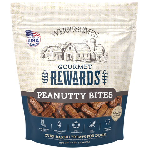 Wholesomes Adult Peanutty Bites Dog Treats (3lb)