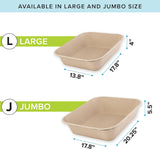3pk Kitty Sift Jumbo Disposable Cat Litter Box