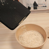 Large Cat Litter Mat | Double Layer Waterproof Honeycomb Design with EVA Foam