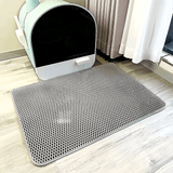 Large Cat Litter Mat | Double Layer Waterproof Honeycomb Design with EVA Foam