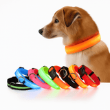 LED Dog Collar | Nylon Light-Up Safety Collar with Reflective Glow and 3 Flashing Modes