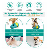 Dog Puzzles Feeder Interactive Toy Adjustable Treat Dispenser Green